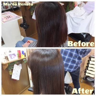 マレーアレナータ縮毛矯正で艶艶しっとり美髪に